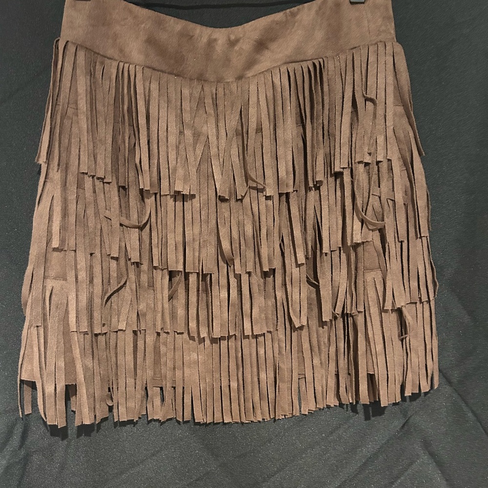 Scully Women's Suede Fringe Skirt